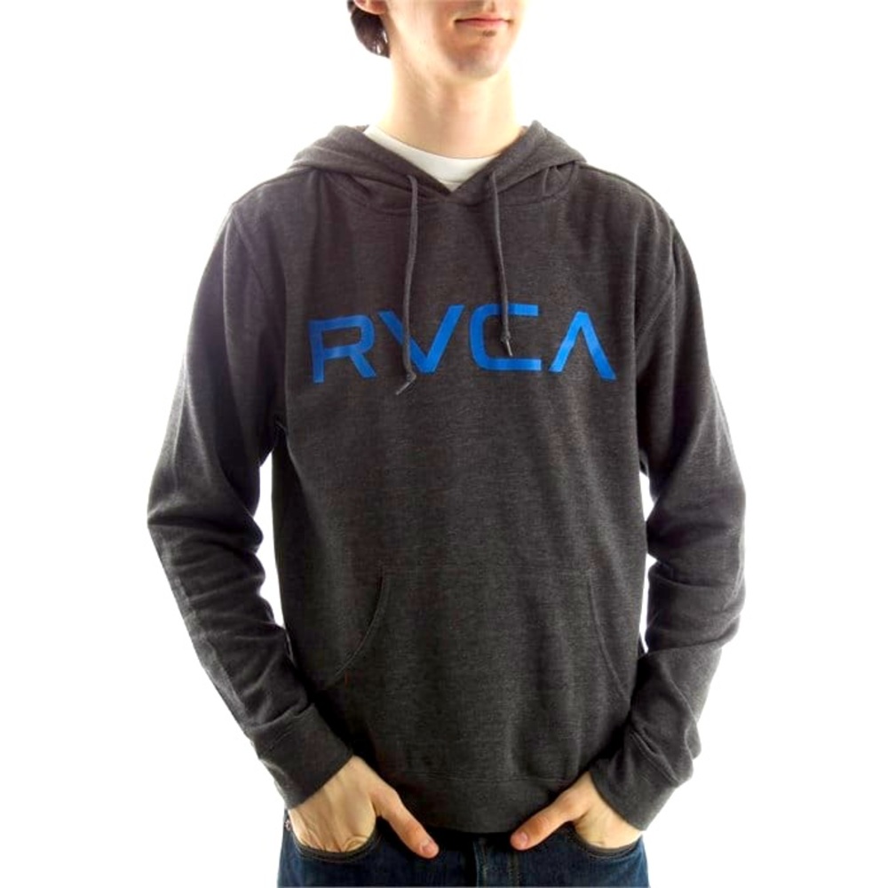RVCA Big RVCA Pullover Hoodie in Dark Gray